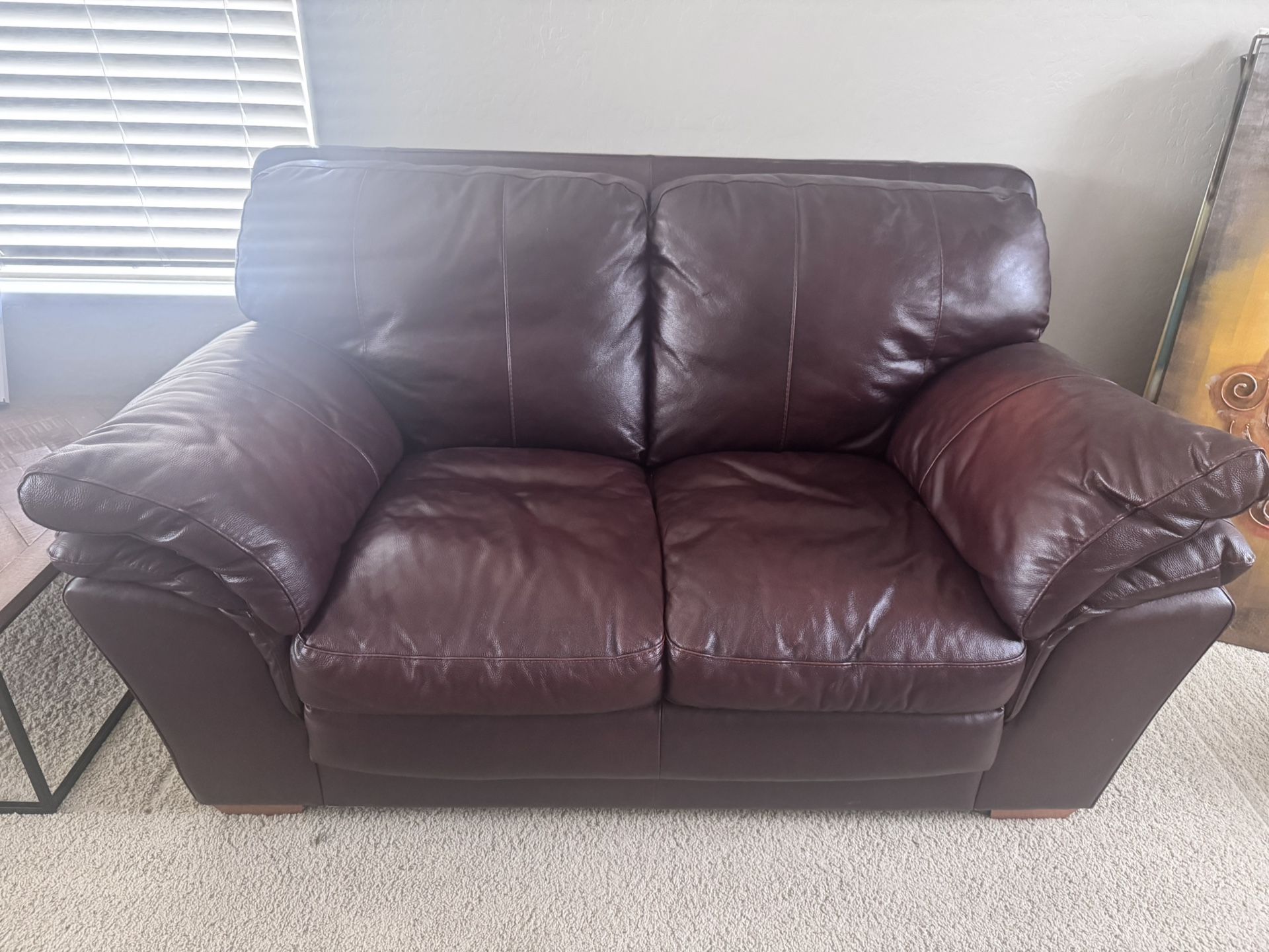 Full Italian. Leather Sofa And love Seat $300