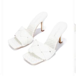 White Sandal Heel