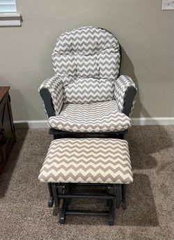 Costway Glider Rocking Chair with Ottoman