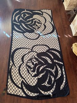 FASHION DESIGNER MONOGRAM SHAWL SCARF TOP BIKINI COVER UP