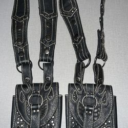 Skingraft Leather Streetwear Holster Double Shoulder Bag