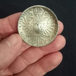 Austrian Maria Theresa Silver Button (Year 1780) 