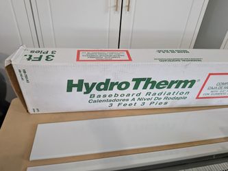 HydroTherm 3 ft Baseboard Radiation Heater (HB-750-A3) - complete assembly