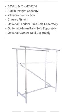 Clothing “H” rack