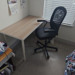 IKEA Table and Ikea Office Chair 