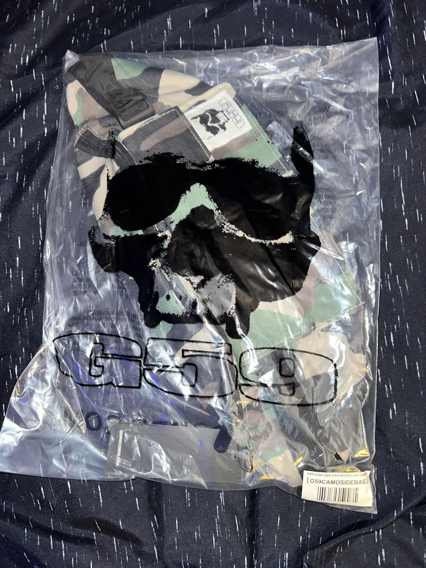 $uicideboy$ G59 Logo Side Bag (Woodland Camo)