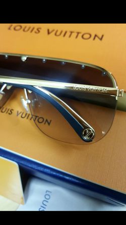 LOUIS VUITTON Purple Rain Sunglasses Z2367E Silver 473991