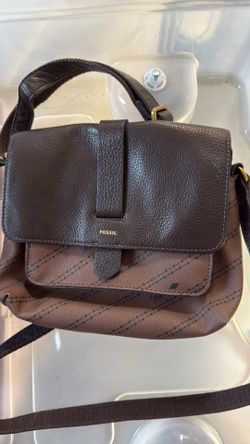 Brown fossil purse