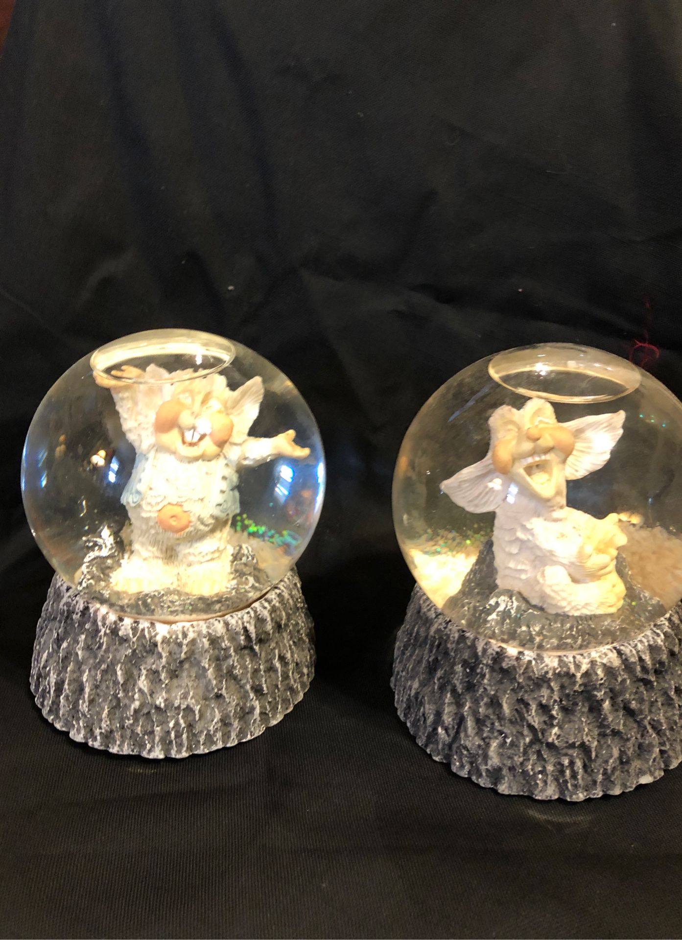 Krystonians puffles and triumph water globes