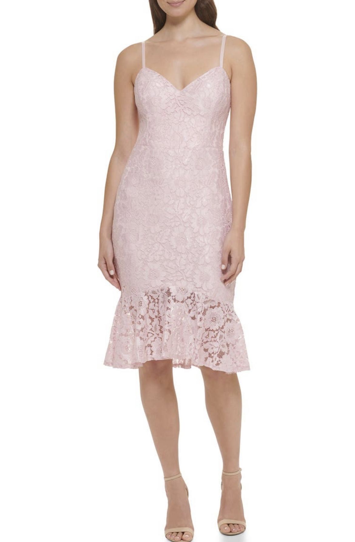 guess mermaid dress Fanxing Wedding Guess Dress for Women 3/4 Sleeve Mermaid Dress Elegant Lace Patchwork Bodycon Dress Fishtail Skirt XS,S,M,L