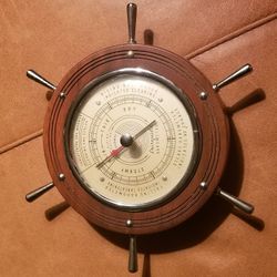 Airguide Ship Wheel Barometer