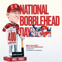 Mike Trout Bobble Head 400 Homeruns