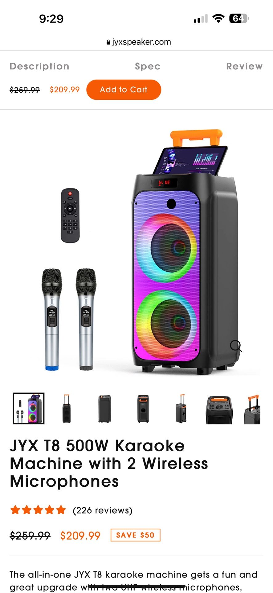 JYX T8 500W sound music bar