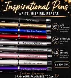 Inspirational pens.