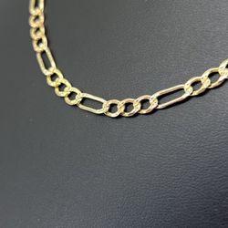 14kt Gold Tri Color Solid Figaro Necklace 22” 4.3mm 14.00grams 158955 3