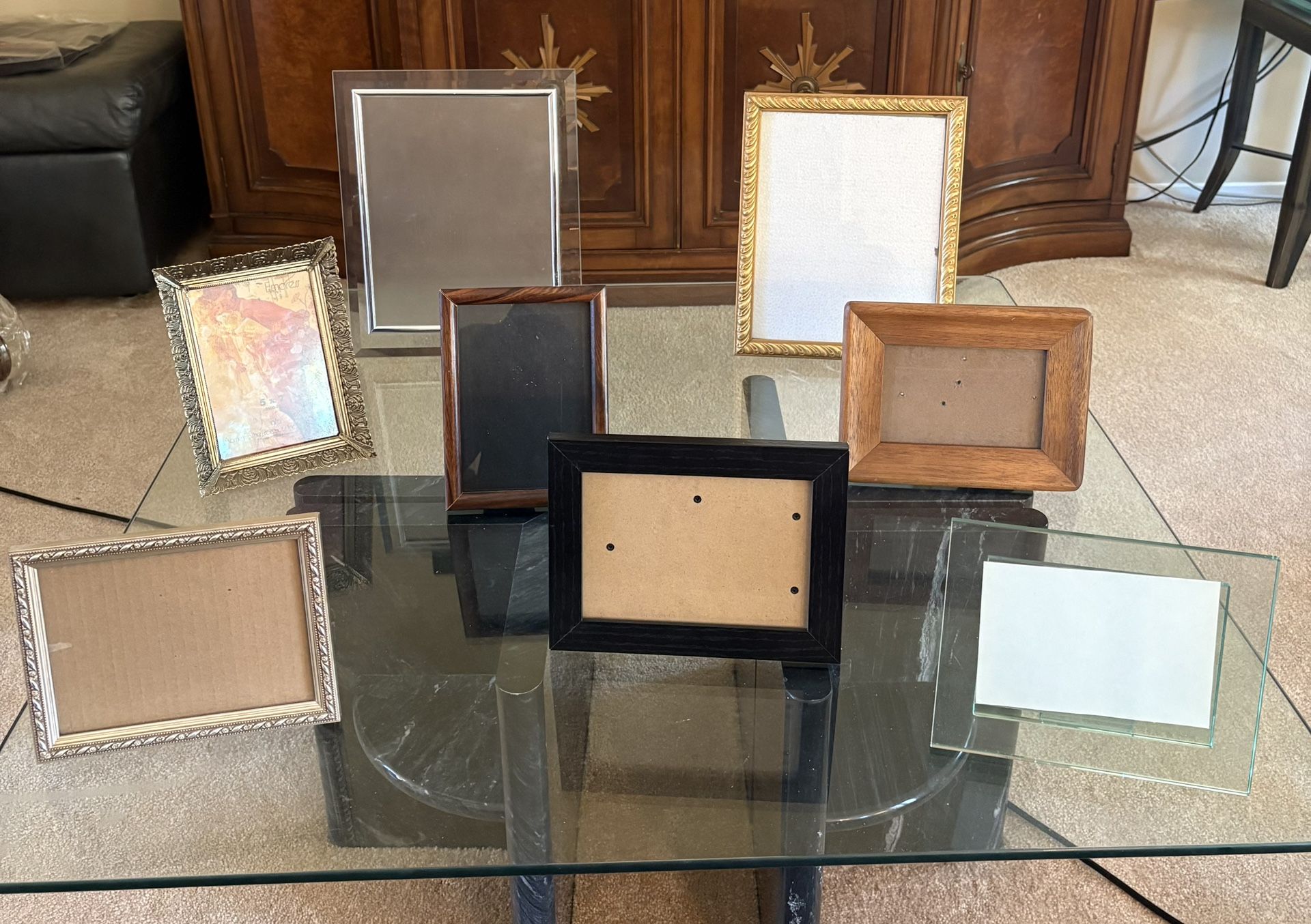 Assorted Collection Of Picture Frames (variety Of Sizes)