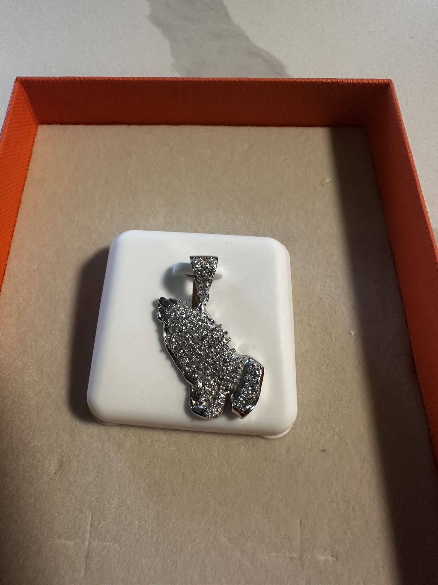 Silver 925 Praying Hands Pendant