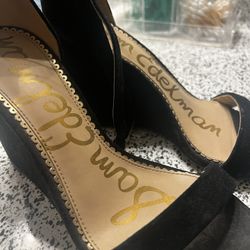 Sam Edelman Black Wedges Size 7