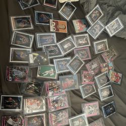 About 60 Raw And 9 Graded Cards!