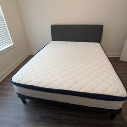 High-Quality Queen Bed frame + Mattress