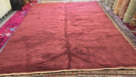Rug Moroccan hand knotted wool and cotton size : 8 x 10 original cost $4,500 special price $2,100 make A offer