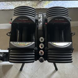 POWERBLOCK Pro 50 + 70lbs Kit With Many Extras  Dumbbells  Excellent Condition