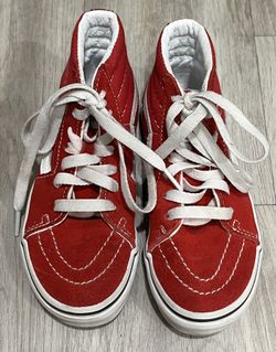 Vans Red High Tops Size 12 Kids Great Valentines Day Sneakers