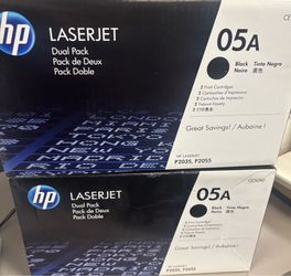 HP 05A Black Toner dual pack