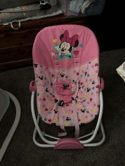Bright Starts Disney Baby Minnie Mouse Stars and Smiles Infant to Toddler Rocker