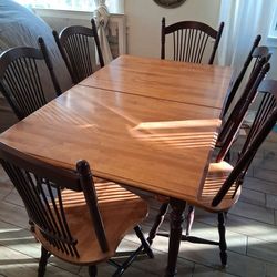Dining table and chairs