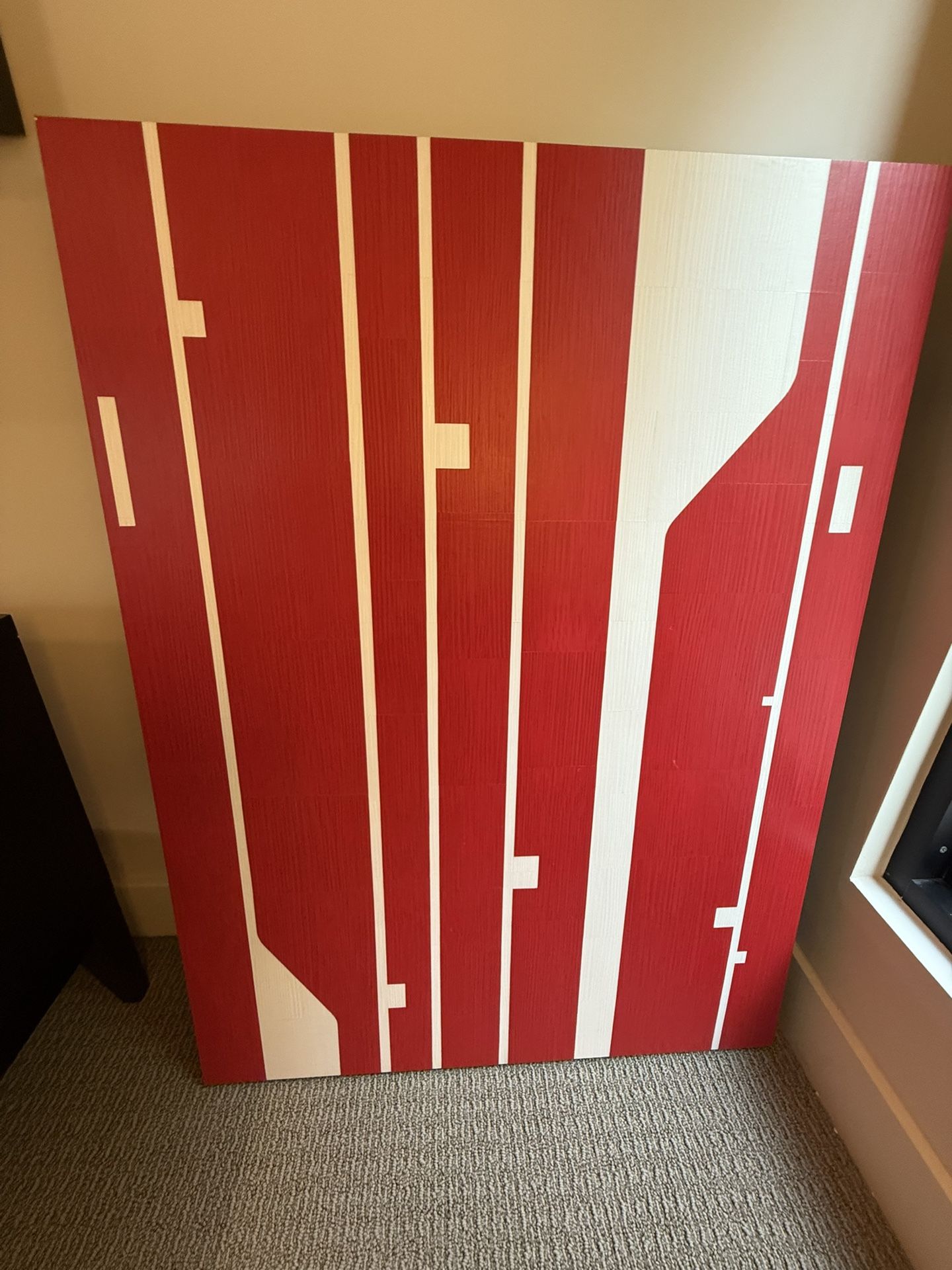 Contemporary Red Art 30x40