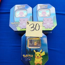 Pokemon TCG pokemon go Tins $30