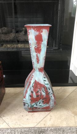 Metal urn. 30”