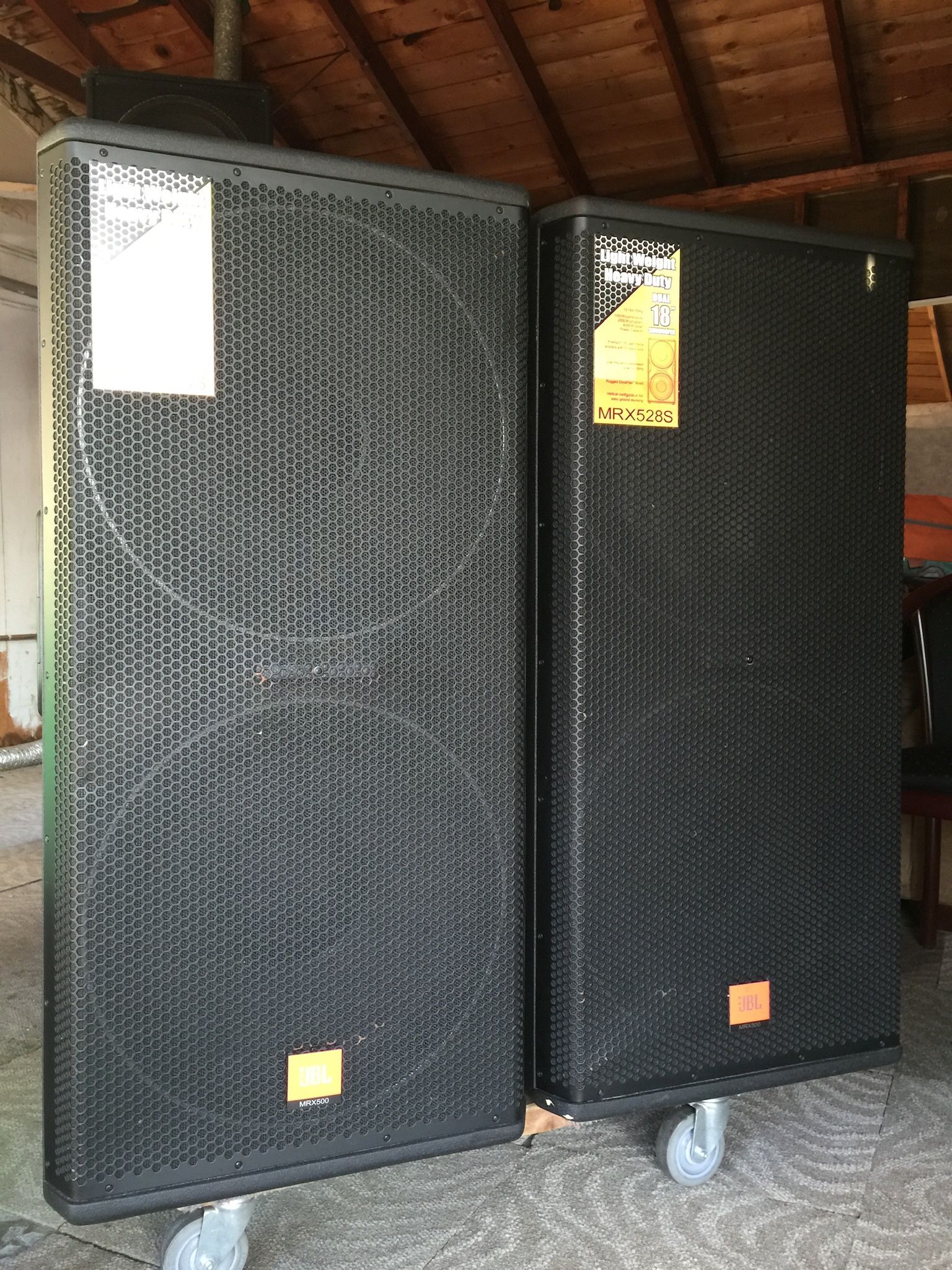 2 - JBL MRX 528 Passive Dual 18” Subs for Sale in Aliso Viejo, CA