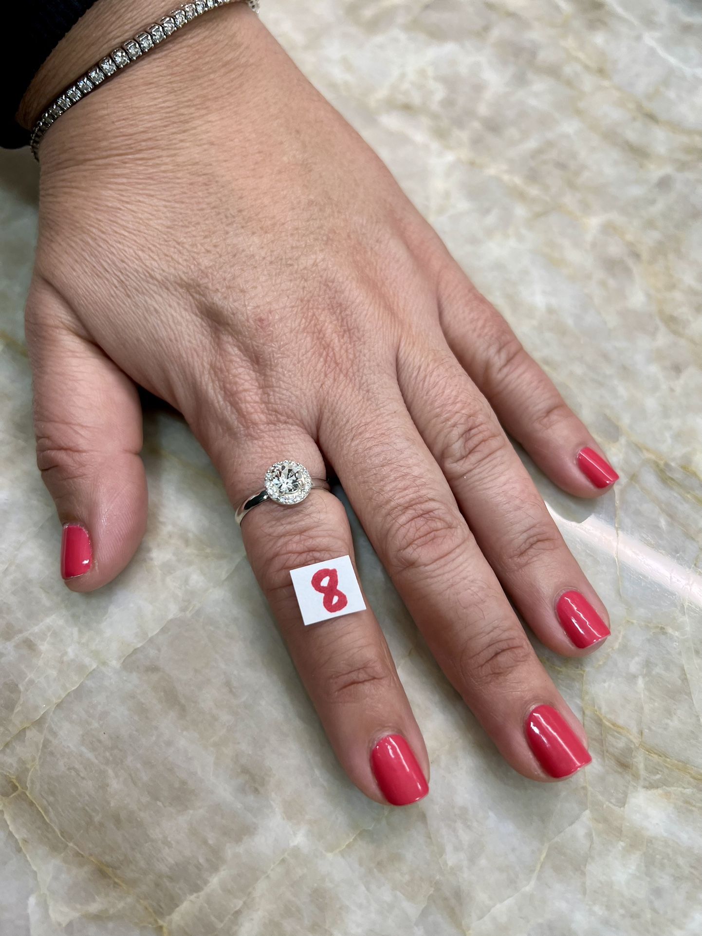 For Wedding 925 Sterling Silver Size 8