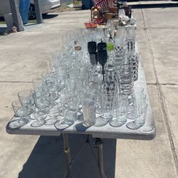 Table Full Of Glasses 