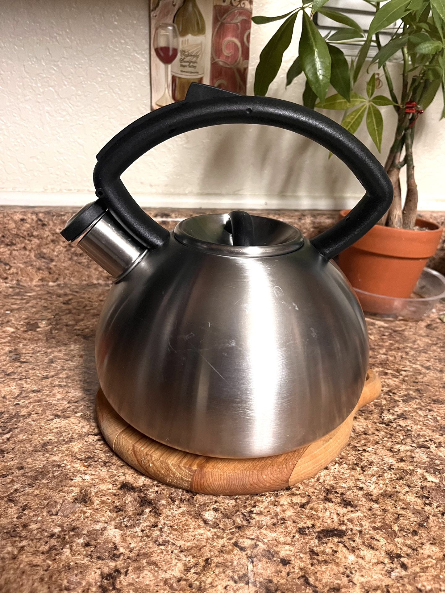 Copco Tea Kettle 2.3 Quarts Tea Pot Stainless Steel