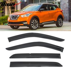 Fits 2018-2024 Nissan Kicks& 25 Kicks Play Window Visors Smoke Acrylic Deflector 4PC