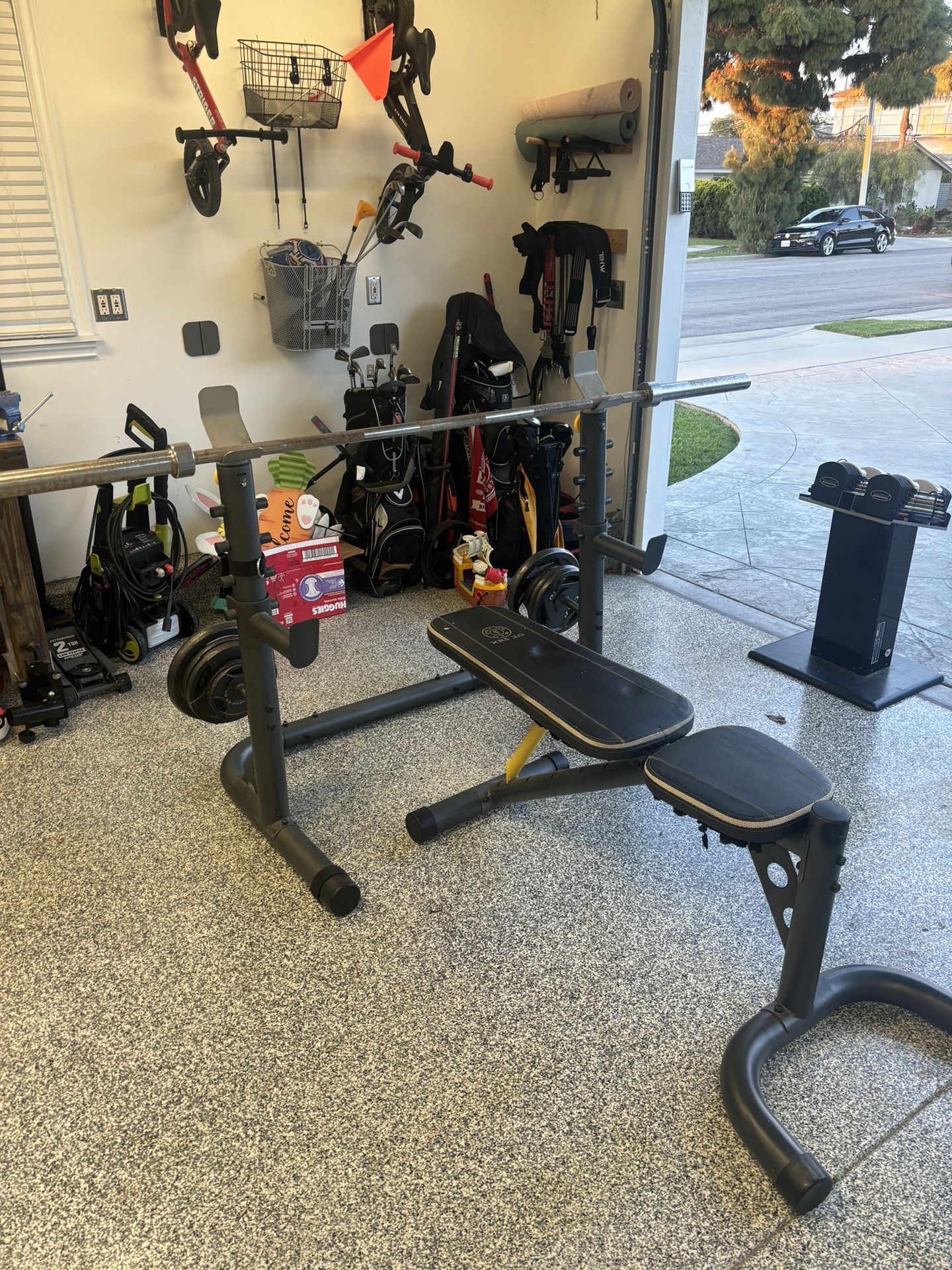 Weight Bench And Accessories 