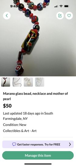 Marano Glass, Necklace And Mother Of Pearl