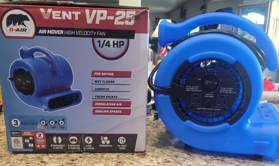 B-Air 1/4 HP Air Mover Blower Fan