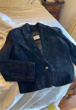  100% Suede  blazer and skirt