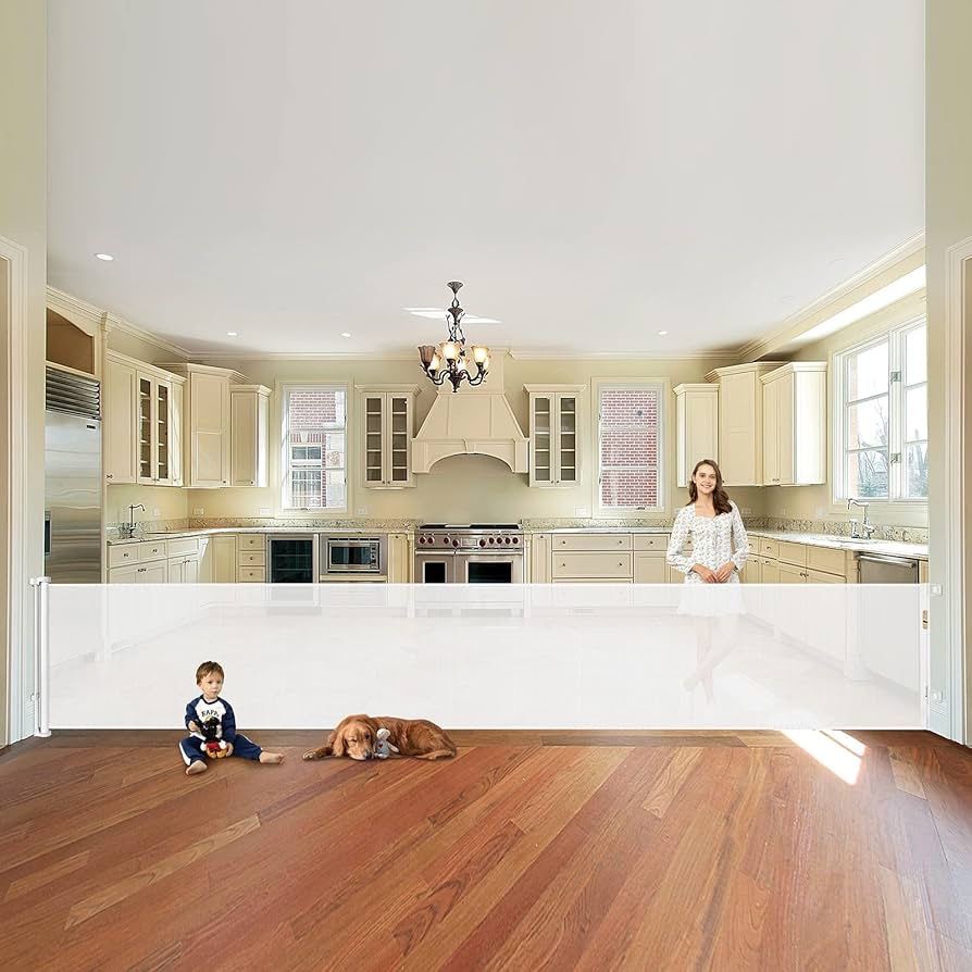 150 Inch Retractable Baby Gates Extra Wide