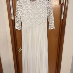 MNG White Dress Size S/4