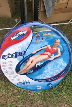 New swimways spring blue wave print float