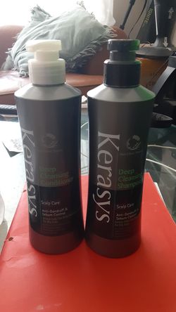 Kerasys deep cleansing shampoo and conditioner