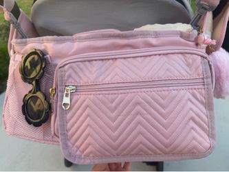 Pink stroller bag