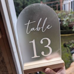 Wedding Table Numbers