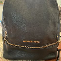 Black Michael Kors Backpack  Small- Med
