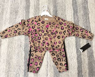 Adidas leopard outfit for girls size 2T NEW